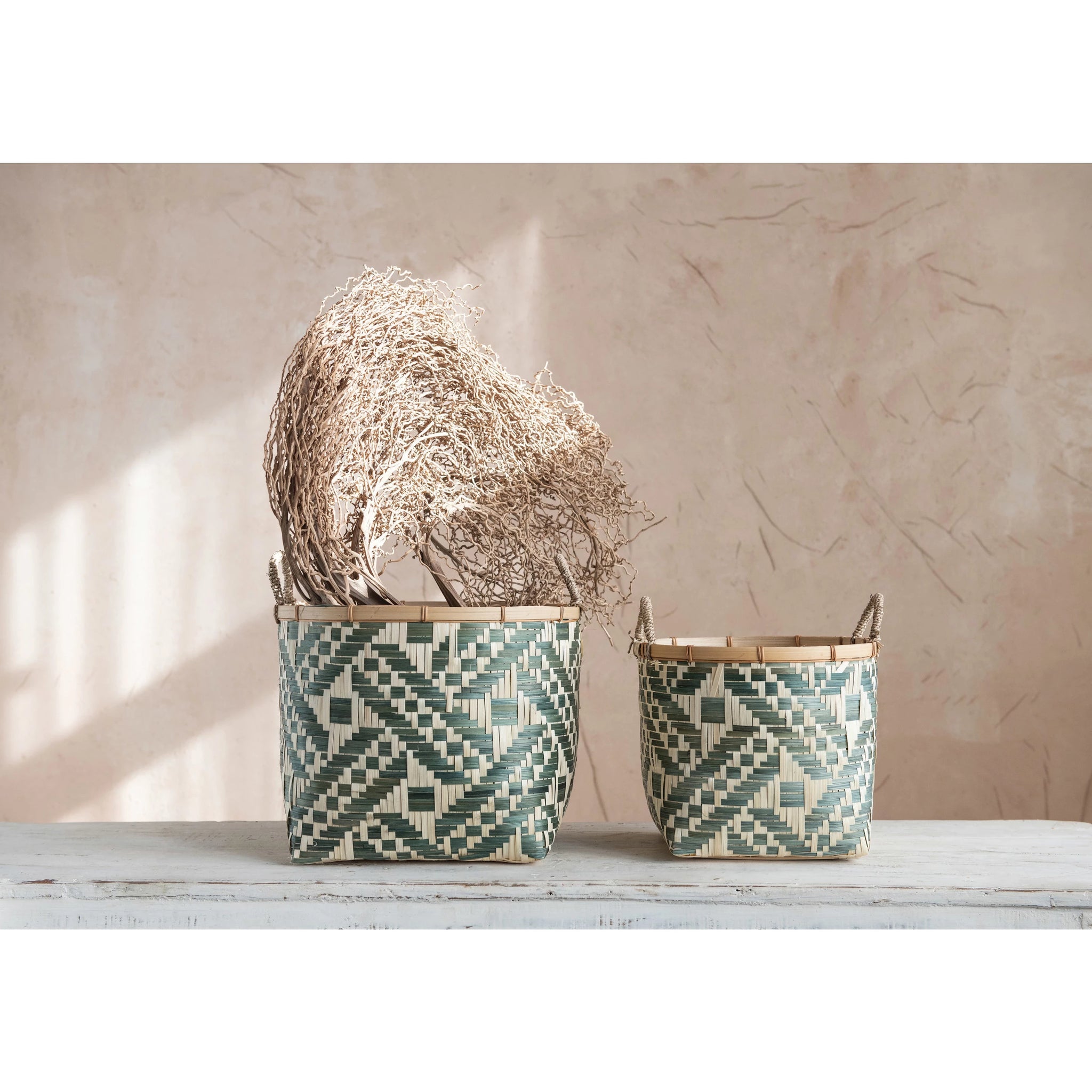 Hand Woven Bamboo Basket