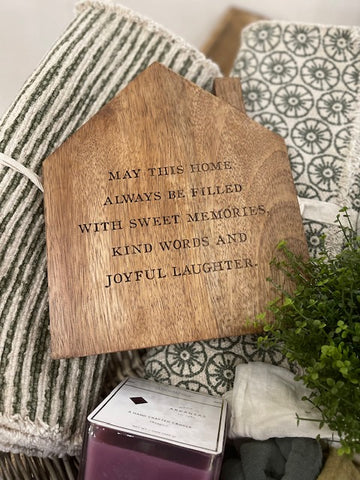 House Wood Trivet