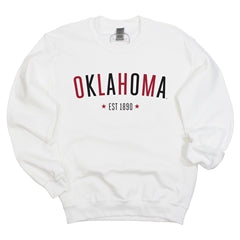 Oklahoma Star Arch Crewneck Fleece Sweatshirt