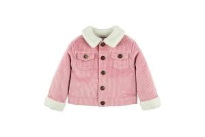 Pink Cord Sherpa Jacket