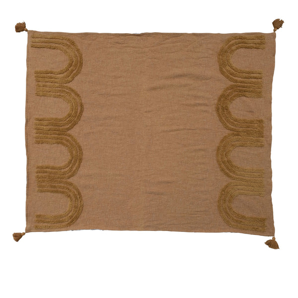 Tufted Throw with Sherpa Back