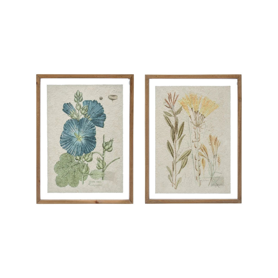 Floral Image Wall Decor Set of 2