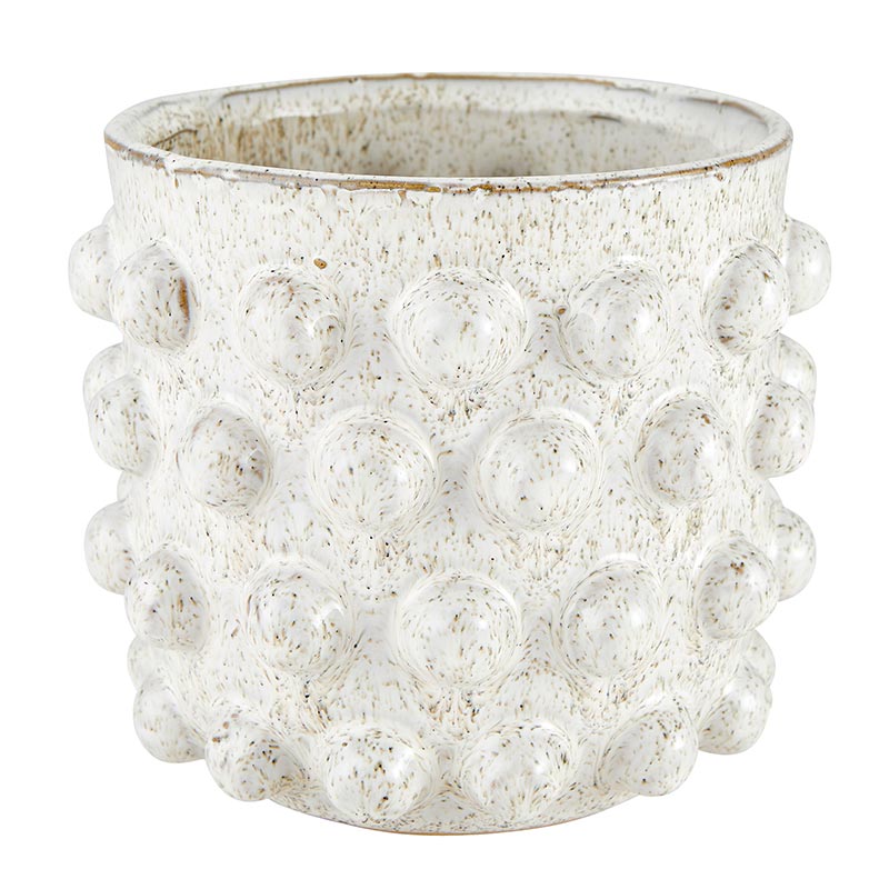 White Dot Pot