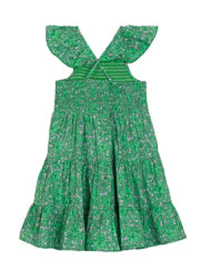 Vibrant Meadows Printed Toddler Cotton Dress