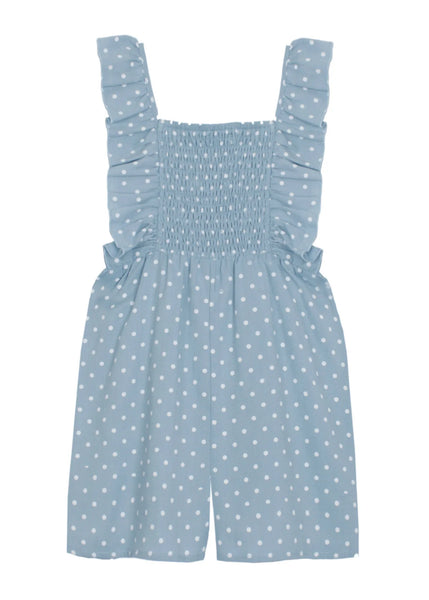 Pebble Polka Dot Woven Toddler Romper