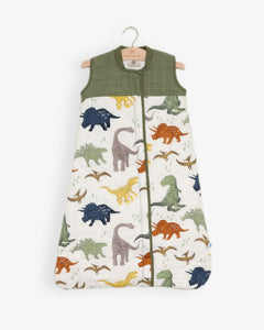 Cotton Muslin Quilted Sleep Bag - Dino Friends