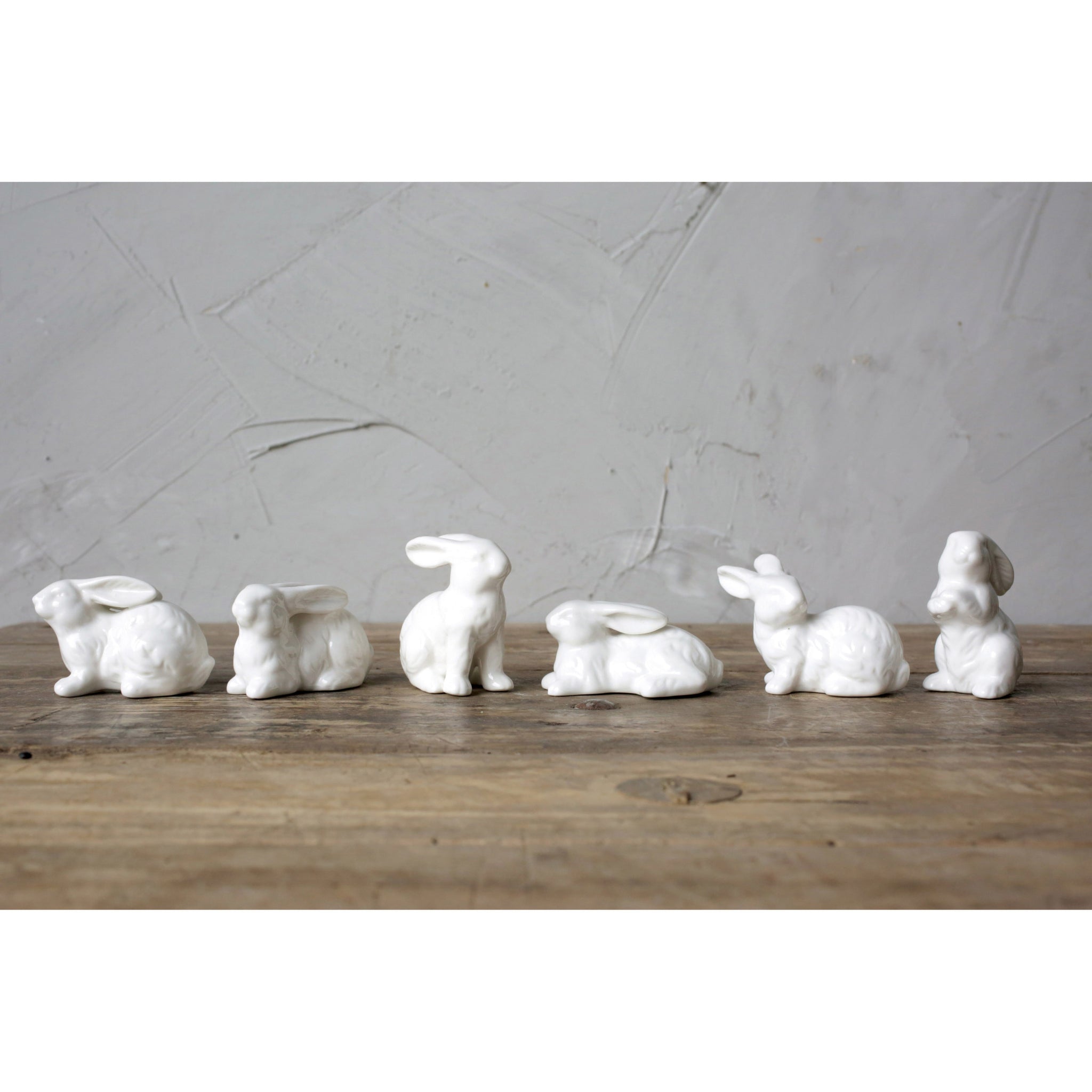Ceramic Bunnies - Set of 6