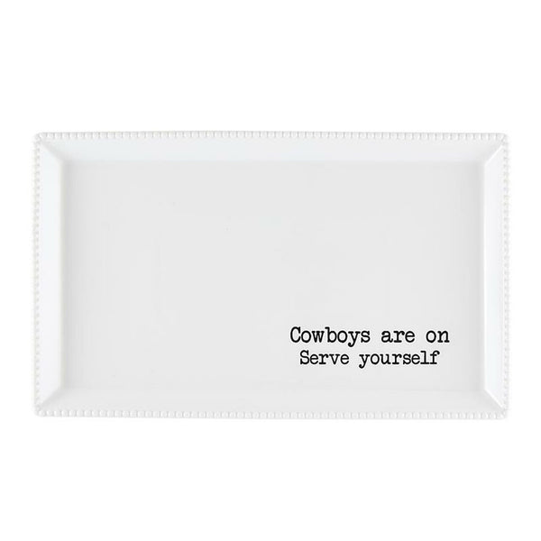 Cowboys Serving Platter