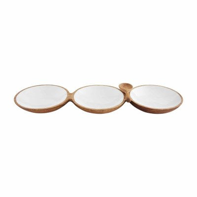 Triple Wood Bowl