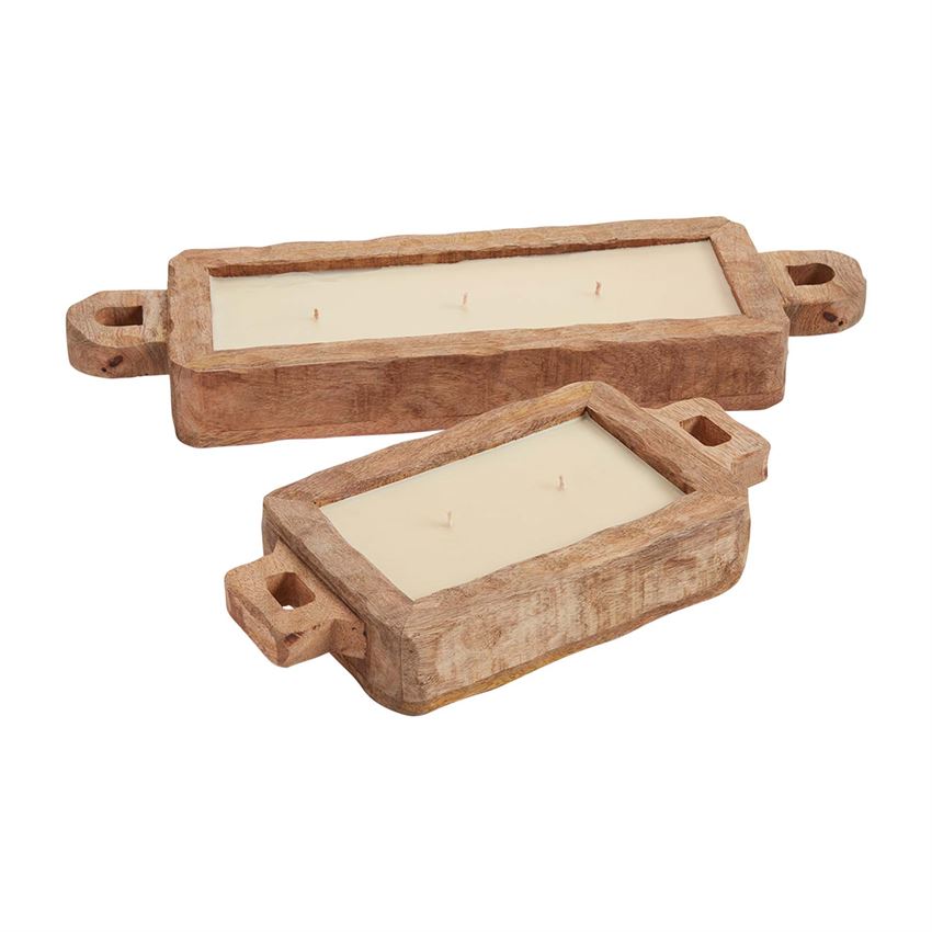 Wood Tray Candle